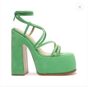Schutz Lynda Nubuck Platform Suede Sandal